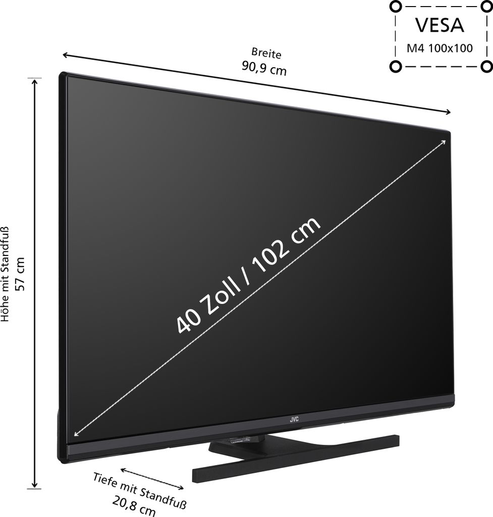 JVC QLED TV 40 Zoll Fernseher Full HD Android TV (HDR Smart Produktbild 3