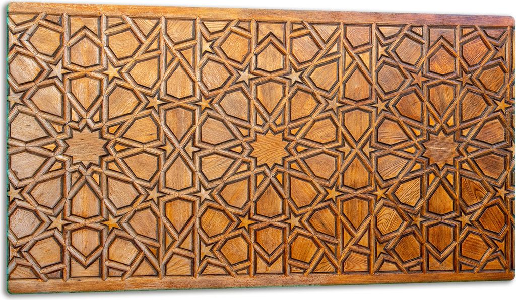 Glasschneidebrett Herdabdeckplatte Glaskeramikkochfeld Universal 52x30 cm Mosaik