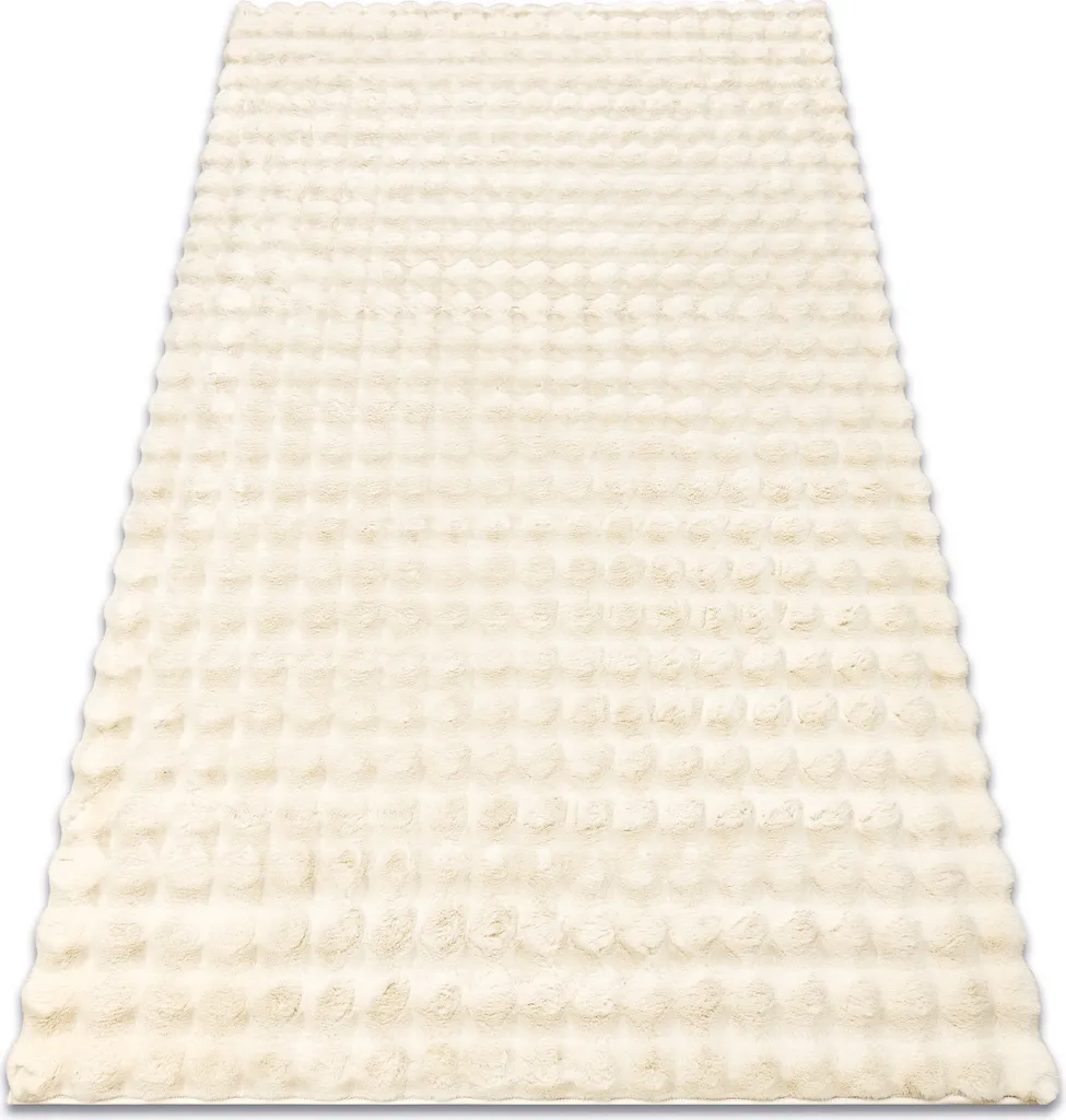 Tapis ivoire 60x100 BUBBLE 3D - Pour un sol élégant sans entretien complexe