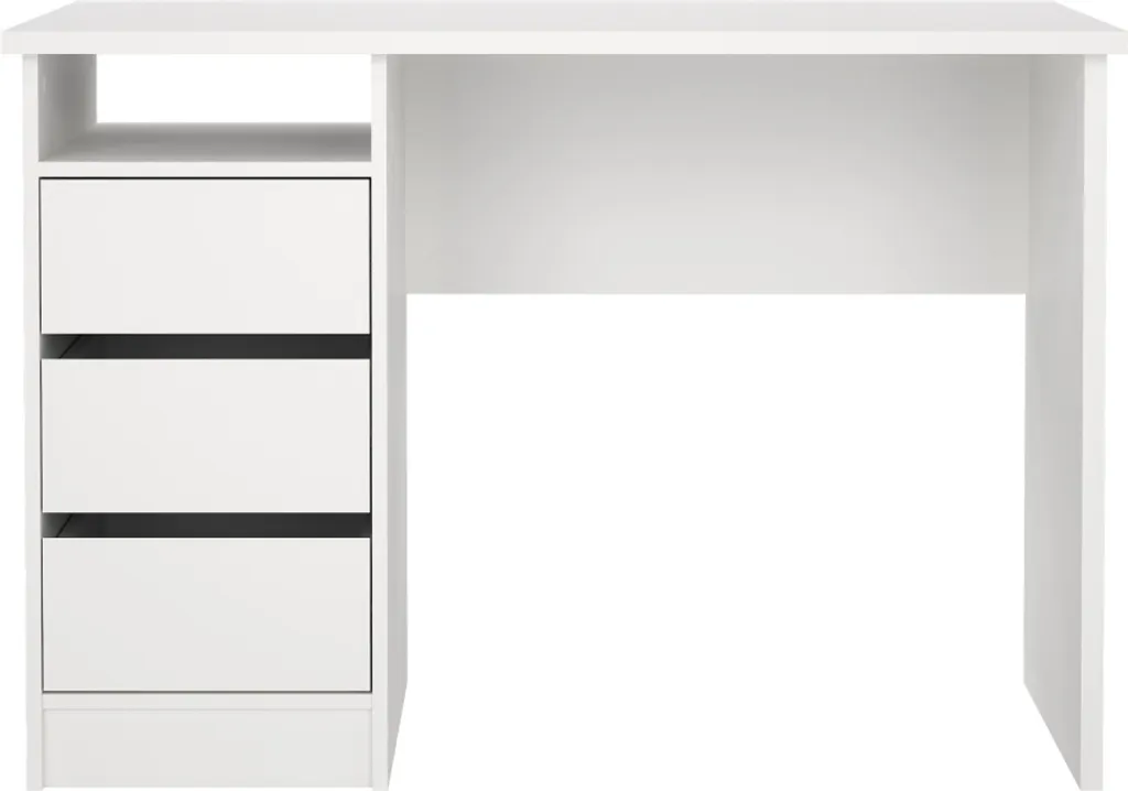 Scrivania FunctionPlus 3 cassetti bianca.
