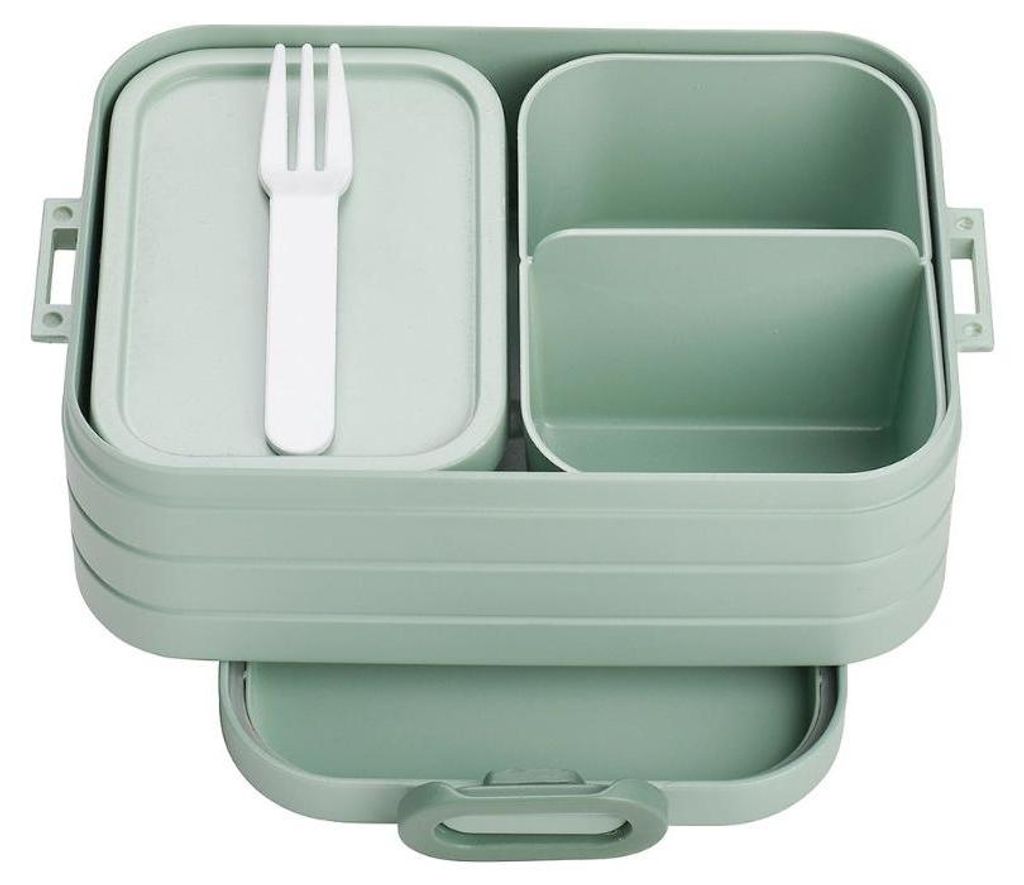Midi bento box na oběd - severská zelená - plast - 900 ml - Obrázek produktu 