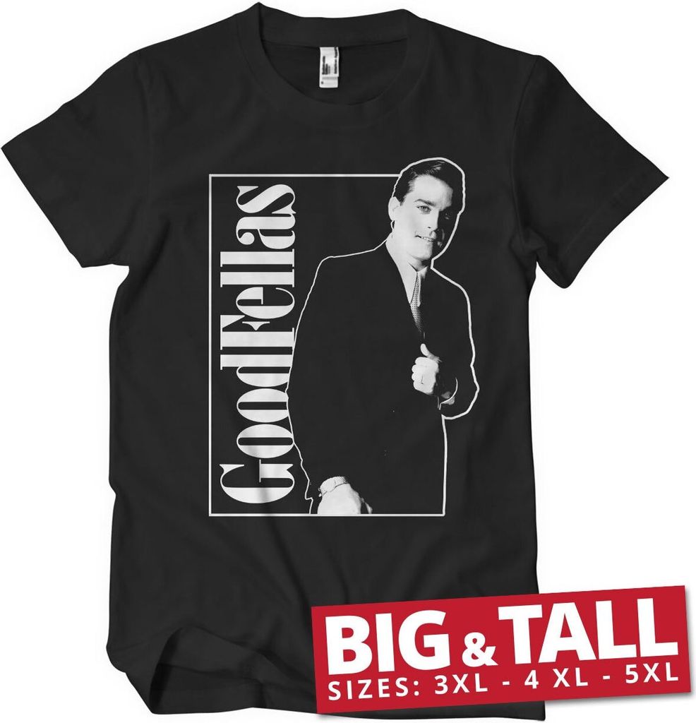 Henry Hill Suit Girly Big & Tall T-Shirt - 4XL - Black