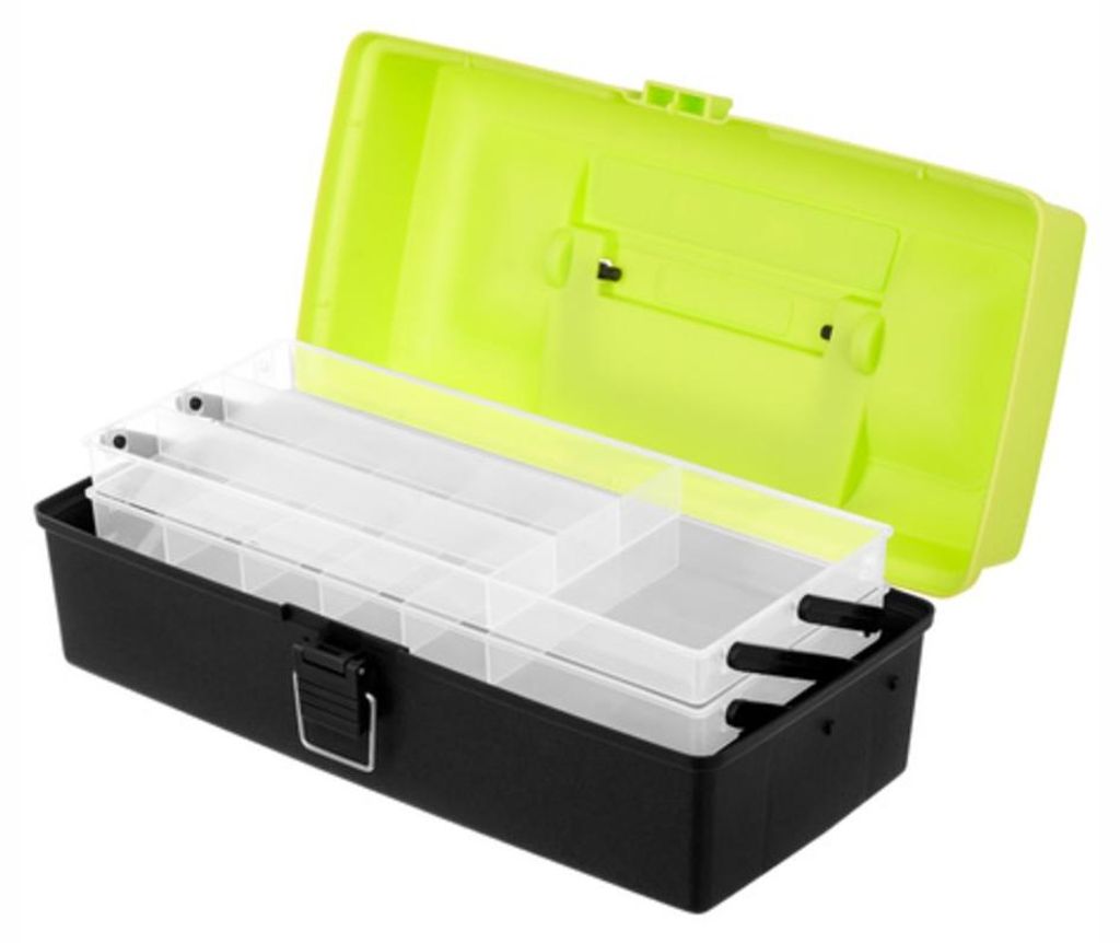 Scatola porta-attrezzatura da pesca con organizer, 33 cm, 2 Immagine del prodotto 