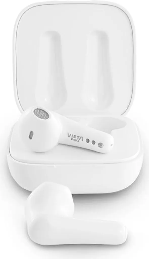 Écouteurs Bluetooth TWS Vieta Pro #FEEL Blancs avec Boîtier de Charge
