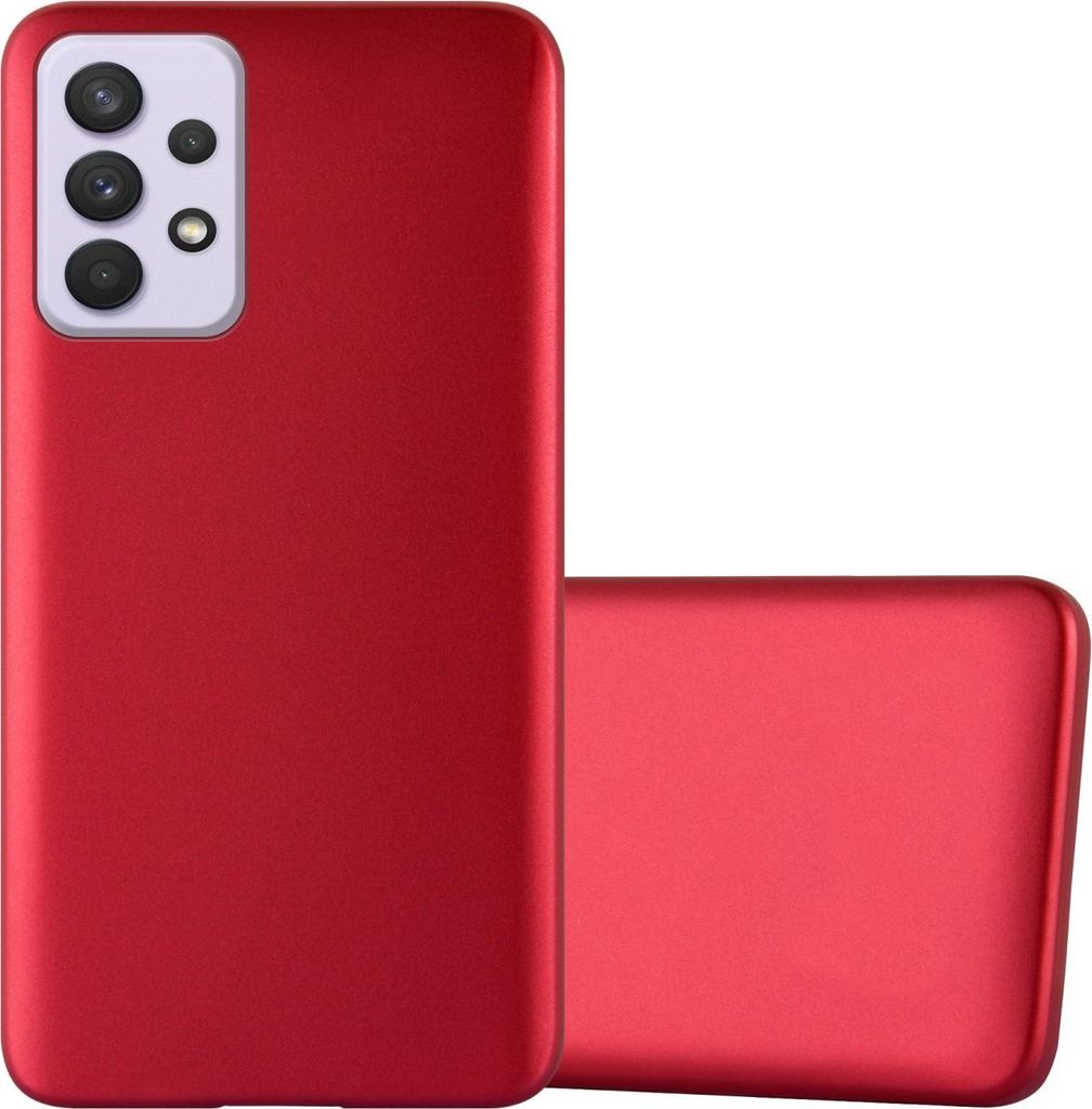 Cadorabo Schutzhülle für Samsung Galaxy A33 5G Hülle in Rot Handyhülle TPU Silikon Etui Cover Case