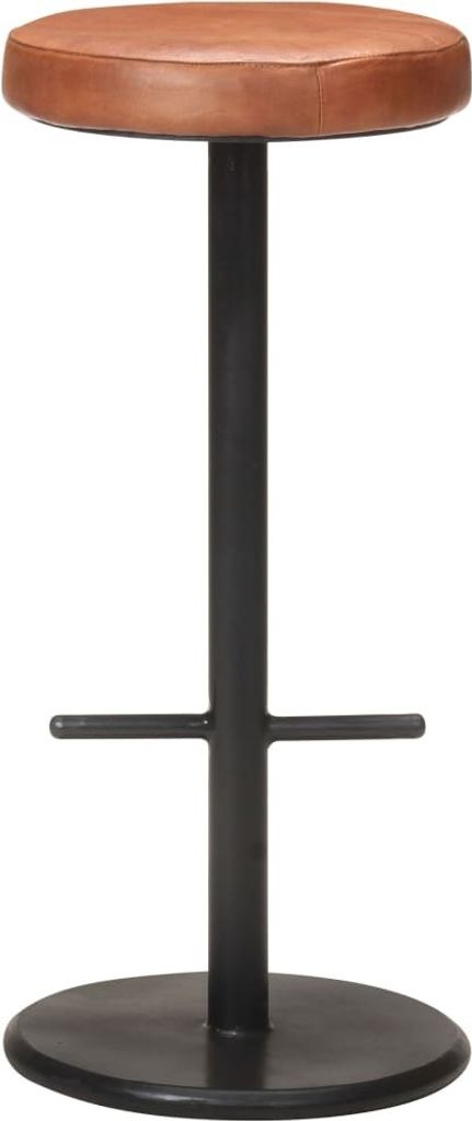 "Winterschlussverkauf "Barhocker 2er Set - CLORIS - Barstuhl - Optimal Komfort, Braun Echtleder - 34 x 34 x 76 cm - DEMöbel9850495