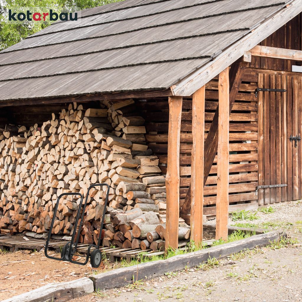 KOTARBAU® Kaminholzwagen mit Rädern Holzwagen 102 x 54 x 41 Produktbild 6