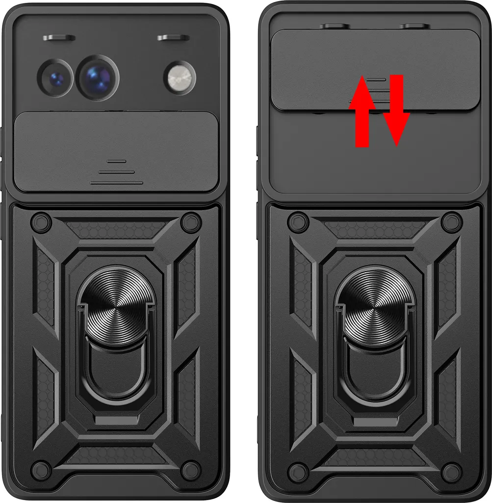 Custodia Slim Google Pixel 10 Pro Verde TPU Soft-Touch Ring Holder - 2