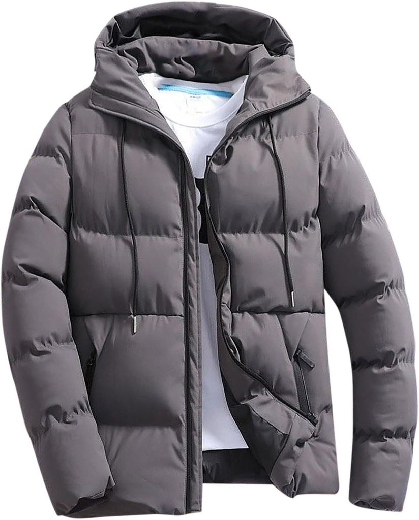 ASKSA Winterjacke Herren Steppjacke mit Kapuze Warme Stepp Produktbild 
