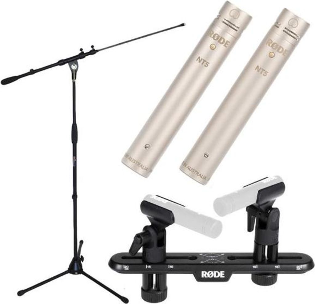 Rode NT5 MP Mikrofon Set mit Stativ mit Stereo Bar