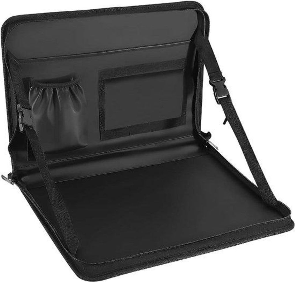 Auto-Organizer 3-in-1 mit Becherhalter und Laptop-Ablage, ideal für Familie und Pendler, praktisch unterwegs