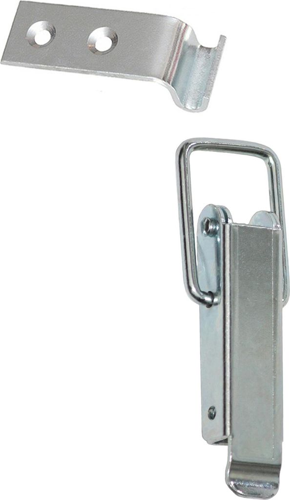 2 Spannverschluss Kistenverschluss 75 x 27 x 3 Gegenhaken Eckbefestigung