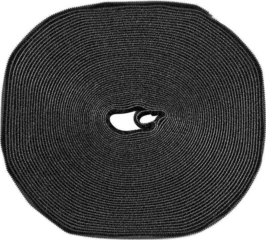 Fascetta Velcro a Rotolo Nero Portacorda Universale 1 Metro | Offerta Shop