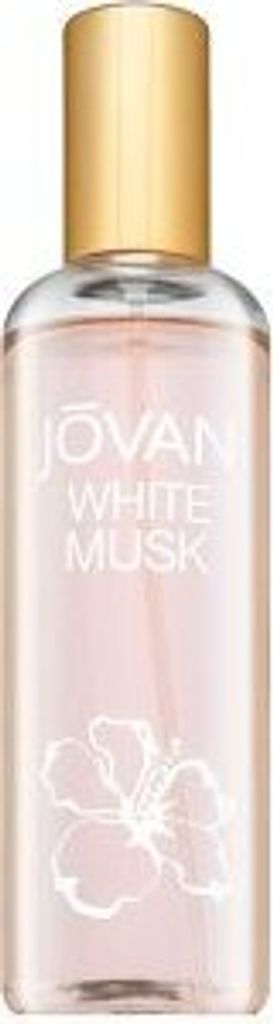 A bottle of Jovan White Musk Eau de Cologne for women.