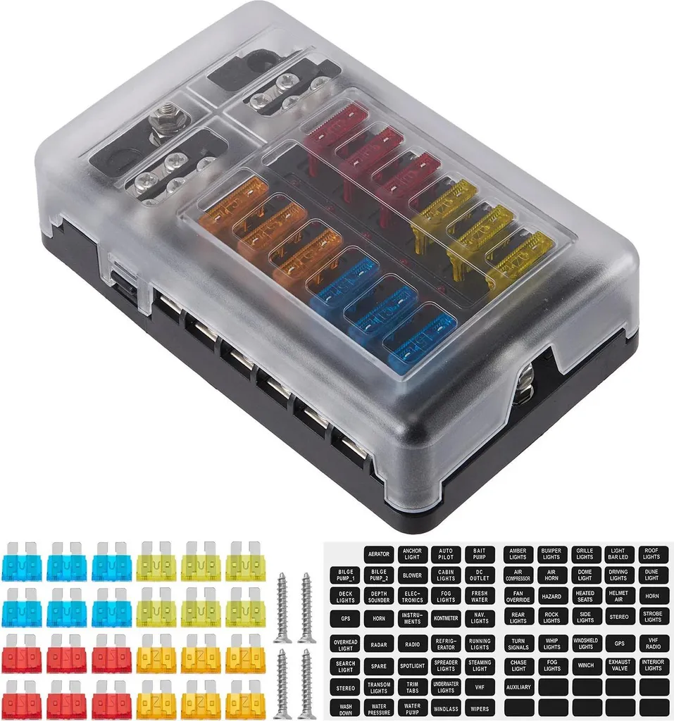 Panne électrique facile à trouver : Porte-fusible 12V LED 12 positions