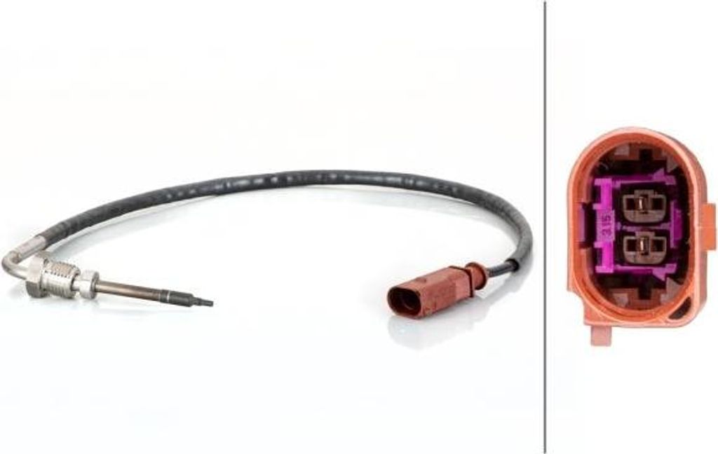 HELLA 6PT 014 494-751 Abgastemperatursensor OE 03L906088FG kompatibel mit A1 8X, Ibiza, Toledo, Fabia, Rapid, Roomster, Polo 6R