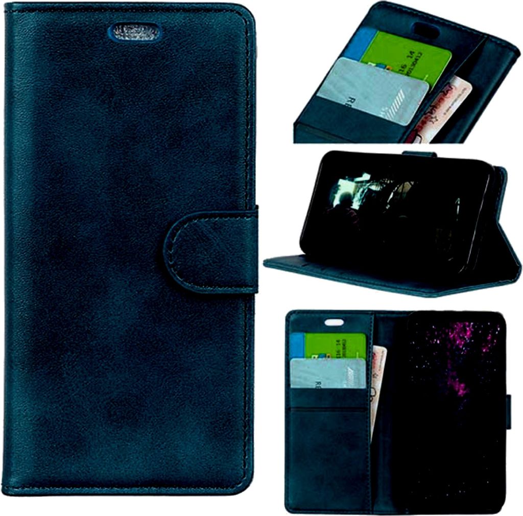 BOOK HÜLLE BLAU für Samsung Galaxy S25 5G Handyhülle Handytasche Flip Case Klapphülle Cover