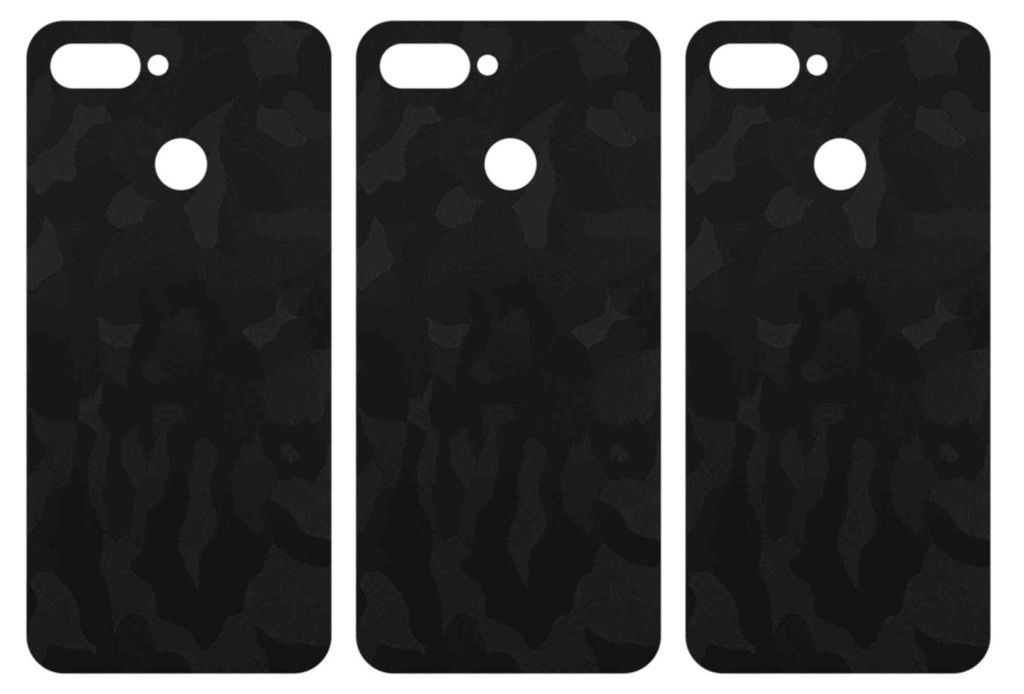 apgo Rückseite Schutzfolie, Skin, kompatibel mit Oppo A11k, Hinten Displayschutzfolie aus Vinylfolie, kratzfest, einfache Montage - Schwarzes Tarn...