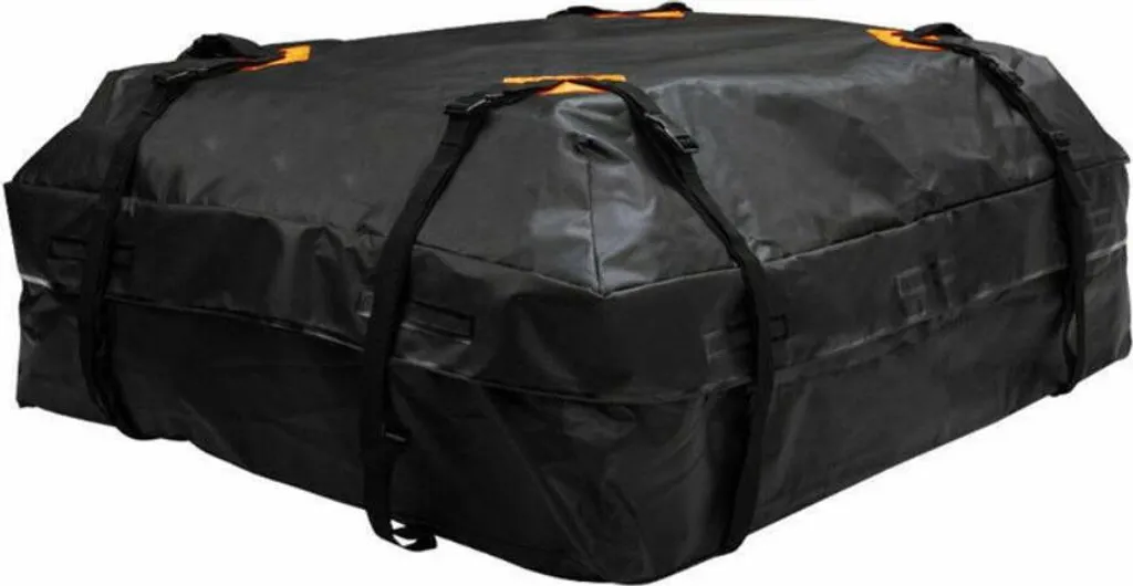 Borsa da tetto per auto, borsa per portapacchi, 14,6 piedi cubi, tessuto Oxford 420D, impermeabile, per auto, SUV