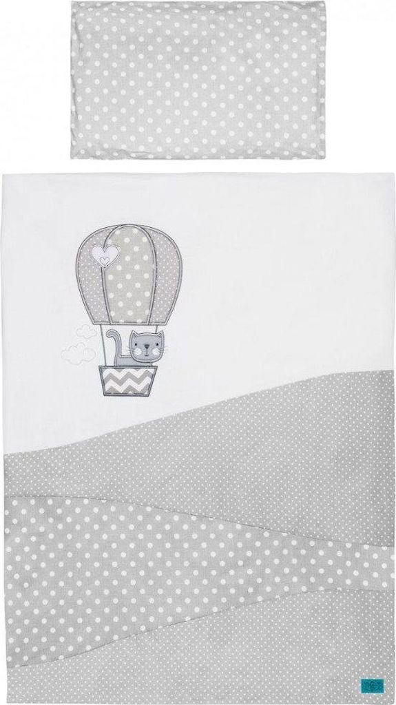 3-teilige Bettwäsche Belisima Balloon 100/135 weiß