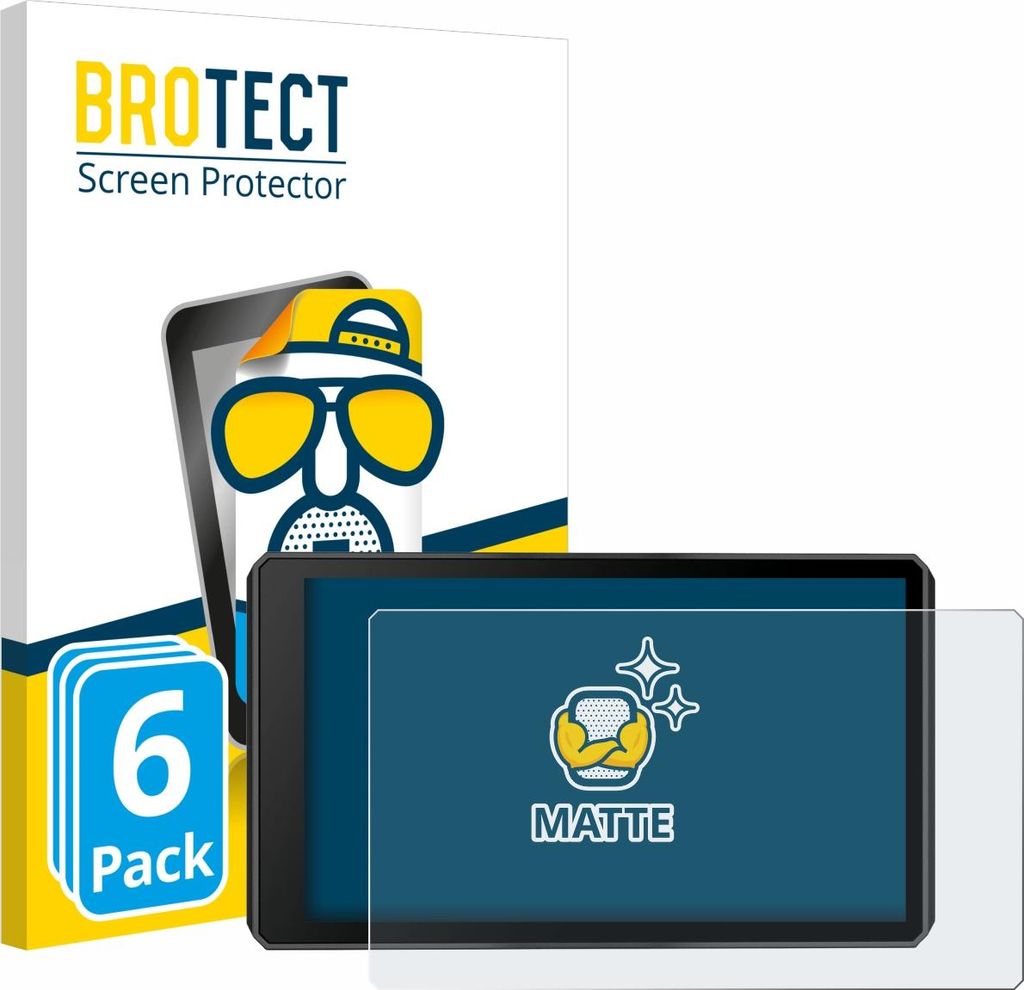 6x BROTECT Schutzfolie für Garmin zumo XT3 6" Displayschutz Displayschutzfolie Folie Matt Entspiegelungsfolie