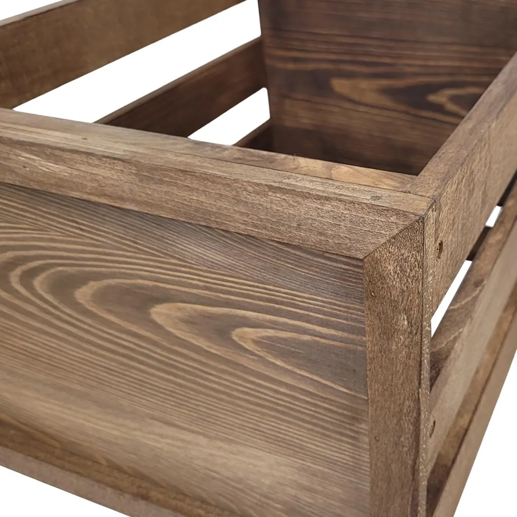 Meuble vinyle wengé sur roulettes, structure ajourée design minimaliste - 7