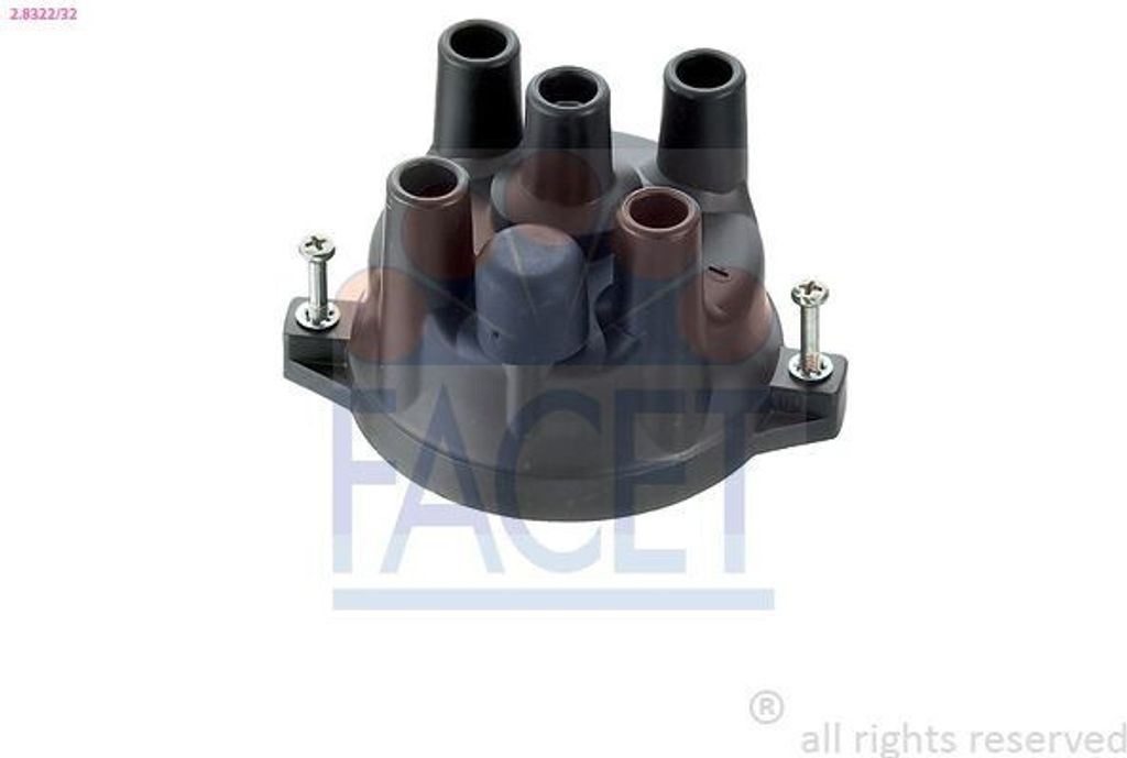 FACET 2.8322/32 Zündverteiler Verteilerkappe für MAZDA 323 III Hatchback (BF)
