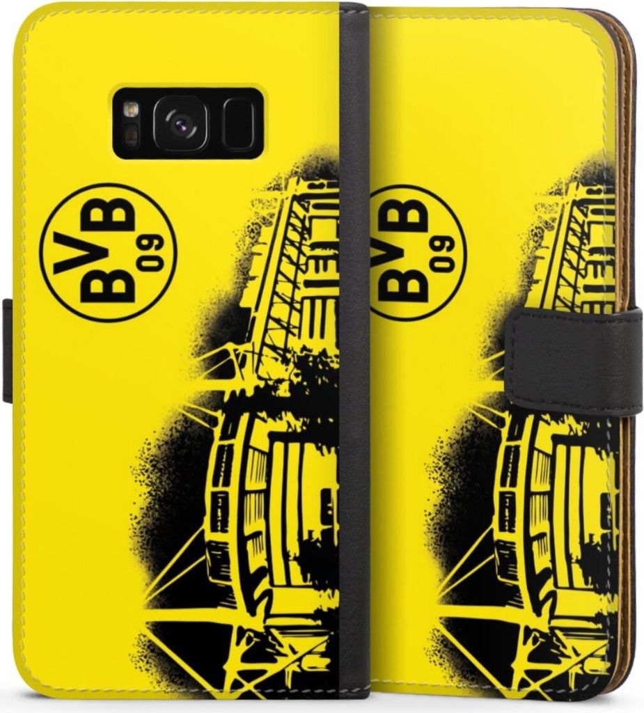 DeinDesign Klapphülle für Samsung Galaxy S8 Plus Handytasche Lederhülle Tasche BVB Borussia Dortmund Stadion
