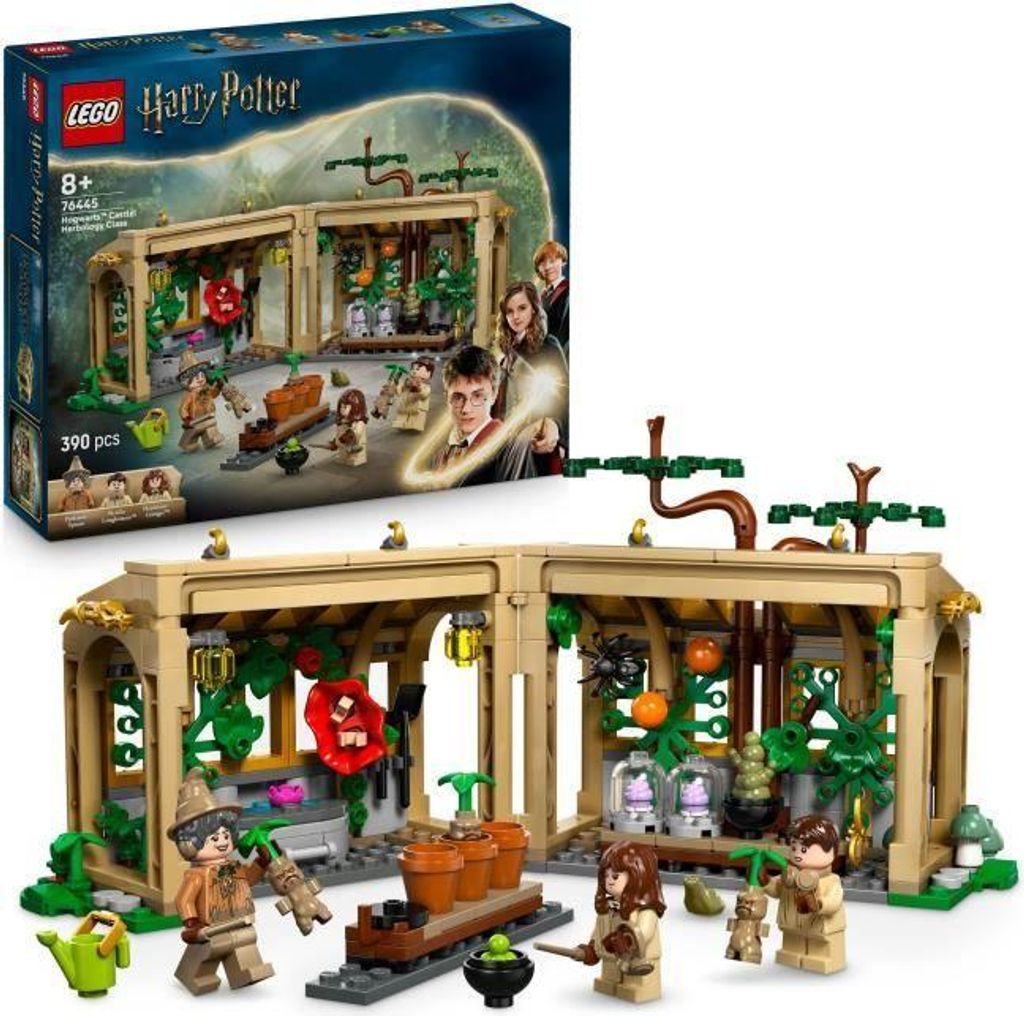 LEGO Harry Potter Schloss Hogwarts: Der Kräuterkundeunterricht, Bauspielzeug für Kinder ab 8 Jahren
