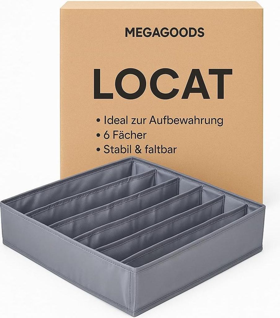 BH-Unterwäsche-Organizer Box für Socken und Höschen DE.