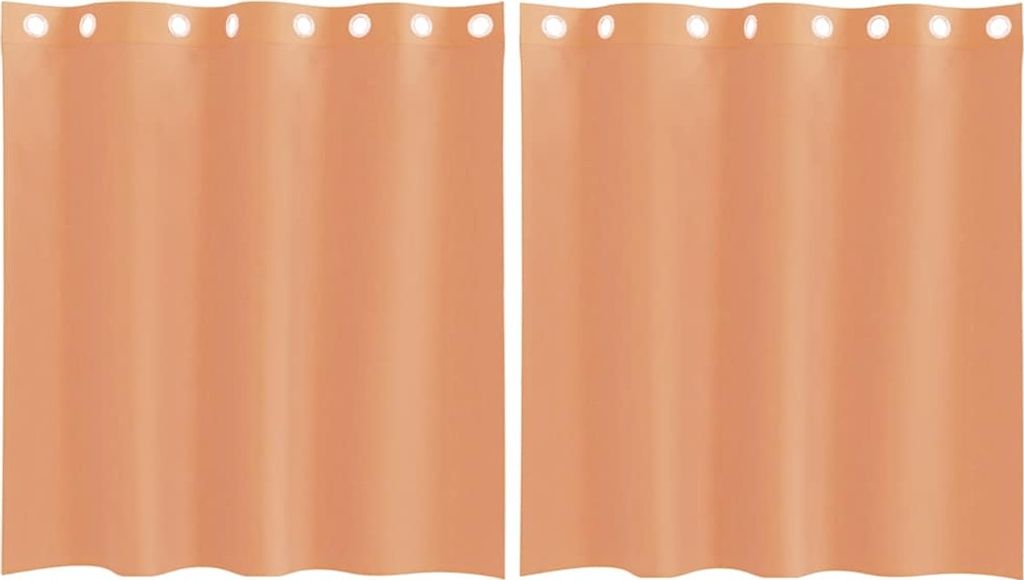 Voile Vorhänge mit Ösen 2 Stk. Terrakotta