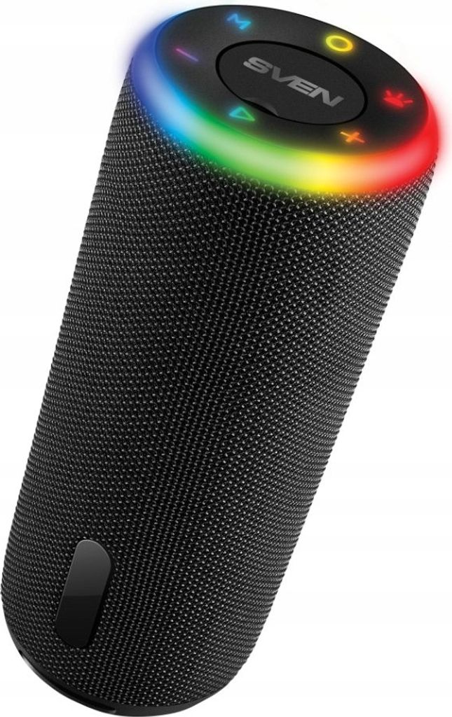 Bluetooth Lautsprecher Sven 10W Rgb Led Usb Fm Tws - Tragbar Mit Bass, Schwarz