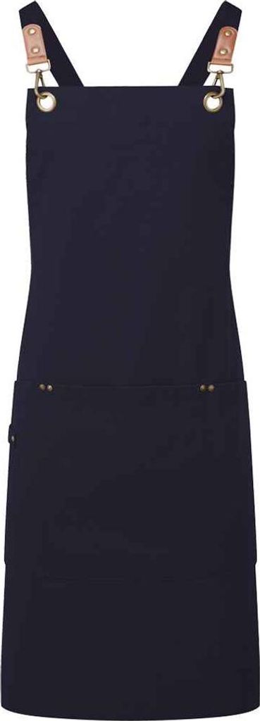 Premier - Latzschürze, Gekreuzte Rückenträger PC7750 (Einheitsgröße) (Marineblau)
