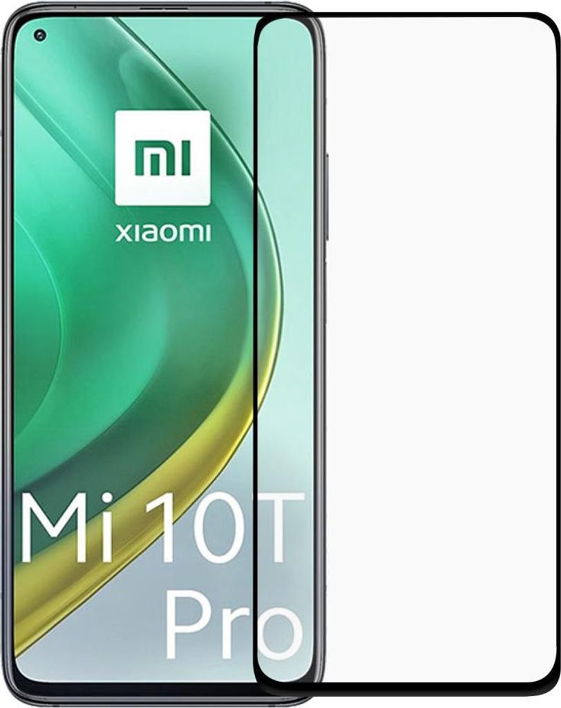Xiaomi Mi 10T Pro Displayschutz - Full-Cover 9H Panzerglas - Schwarz