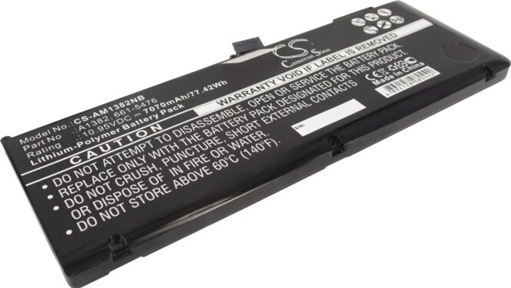 TECHTEK Batteria notebook compatibile con [Apple] MacBook Pro 15.4 2.0GHz Core i7, MacBook Pro 15.4" 2.2GHz Core i7, MacBook Pro 15.4" 2.3GHz Core i"