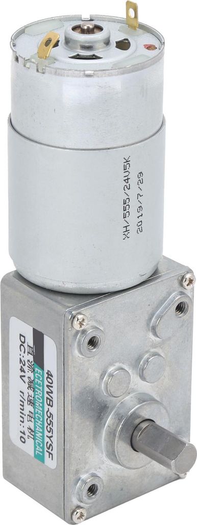 Turbinen-Schneckengetriebemotor, Gleichstrom, hohes Torsionsvermögen, niedrige Drehzahlregelung, 2-Wege-Gleichstrom, 24 V, XD40WB?555YSF, 10 U/min
