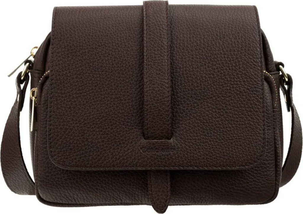 Sac en cuir véritable Canaletto TD690S255 avec finitions dorées luxe