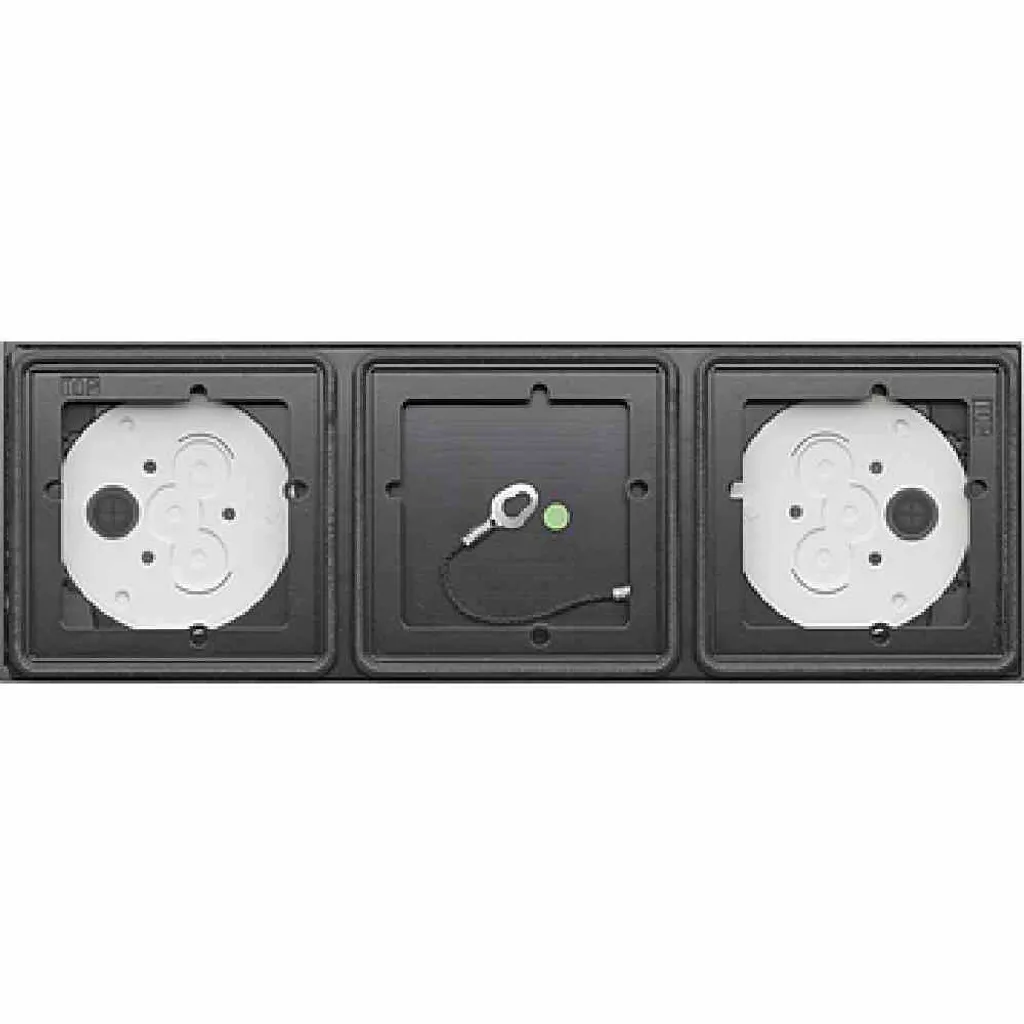 Solution de Montage Mural Gira 5503910 Anthracite pour 3 Interrupteurs