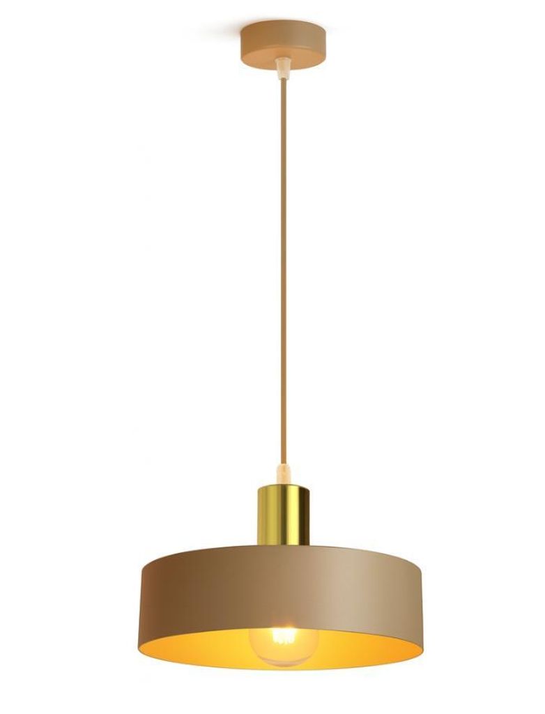 LUXOLAR - LED závěsné svítidlo béžové/zlaté E27 60W - Obrázek produktu 