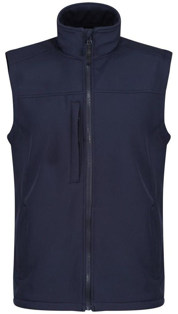 Regatta Mens Flux Softshell-Weste, wasserabweisend, winddicht LT376 (5XL) (Marineblau/Marineblau)