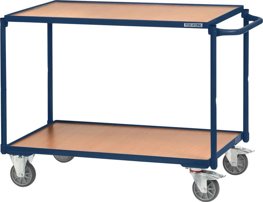 Chariot à plateaux pour préparation de commandes en entrepôt