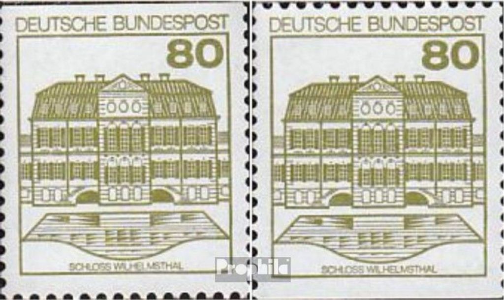 Briefmarken BRD (BR.Deutschland) 1982 Mi 1140C-1140D (kompl.Ausgabe) postfrisch Burgen und Schlösser (VI)
