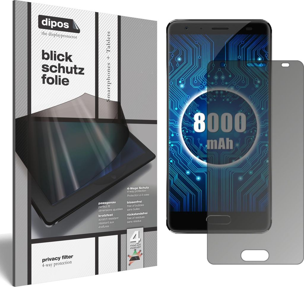 NBR dipos Blickschutzfolie Oukitel K8000