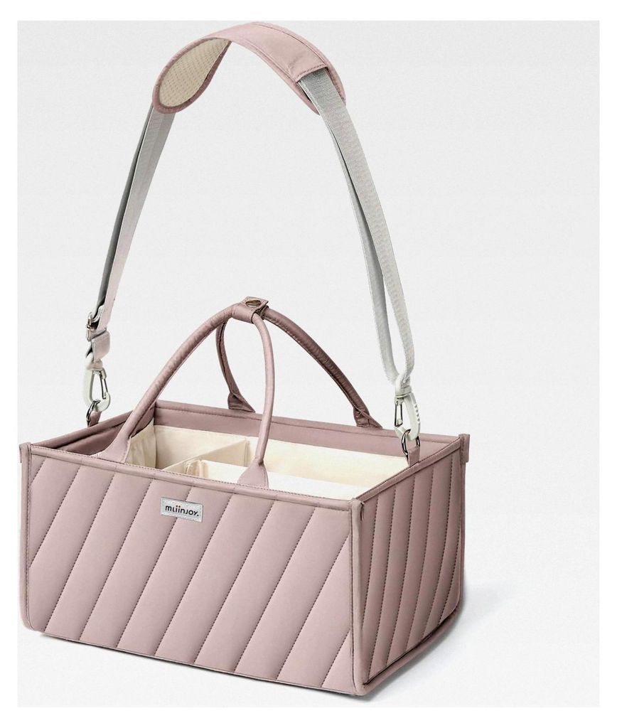 Multifunktionale Polyester Aufbewahrungsbox Organizer für Windeln und Babyartikel in Khaki