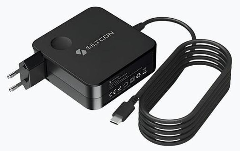 Siltcon USB-C Ladegerät 100W V2 – USB-C Adapter mit 2m Kabel – geeignet für Windows Laptops, MacBook, Tablets, Smartphones & Gaming-Handhel...