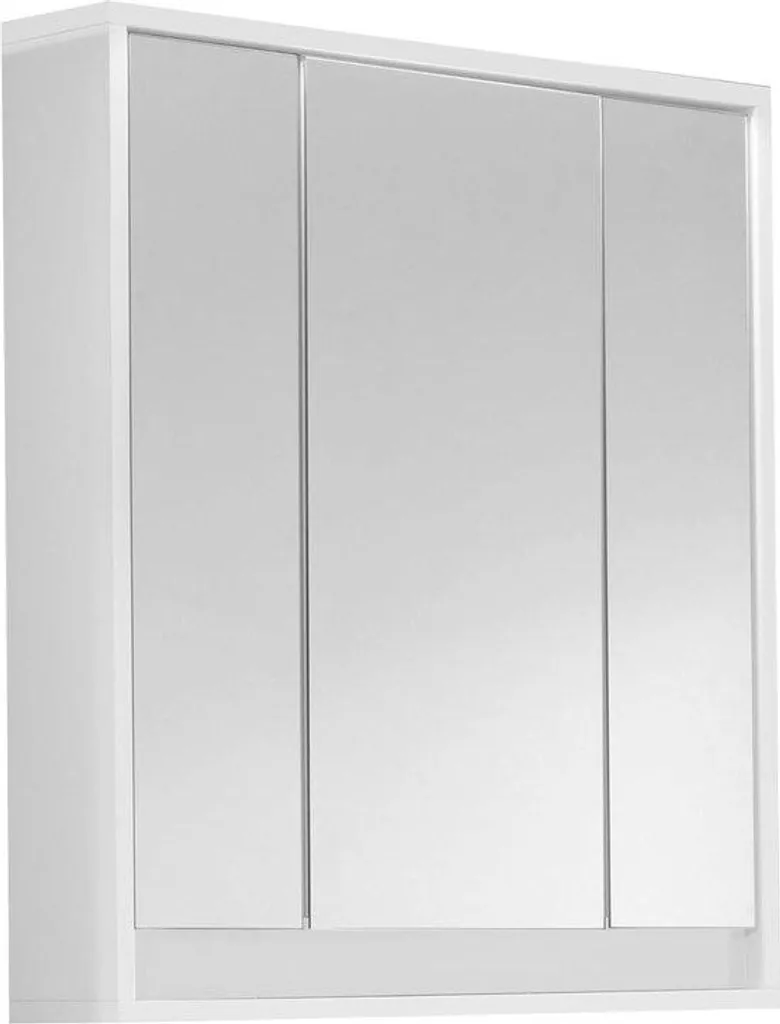 Miroir salle de bain 67x73 cm Sol - Finition laquée et socle de 18 cm
