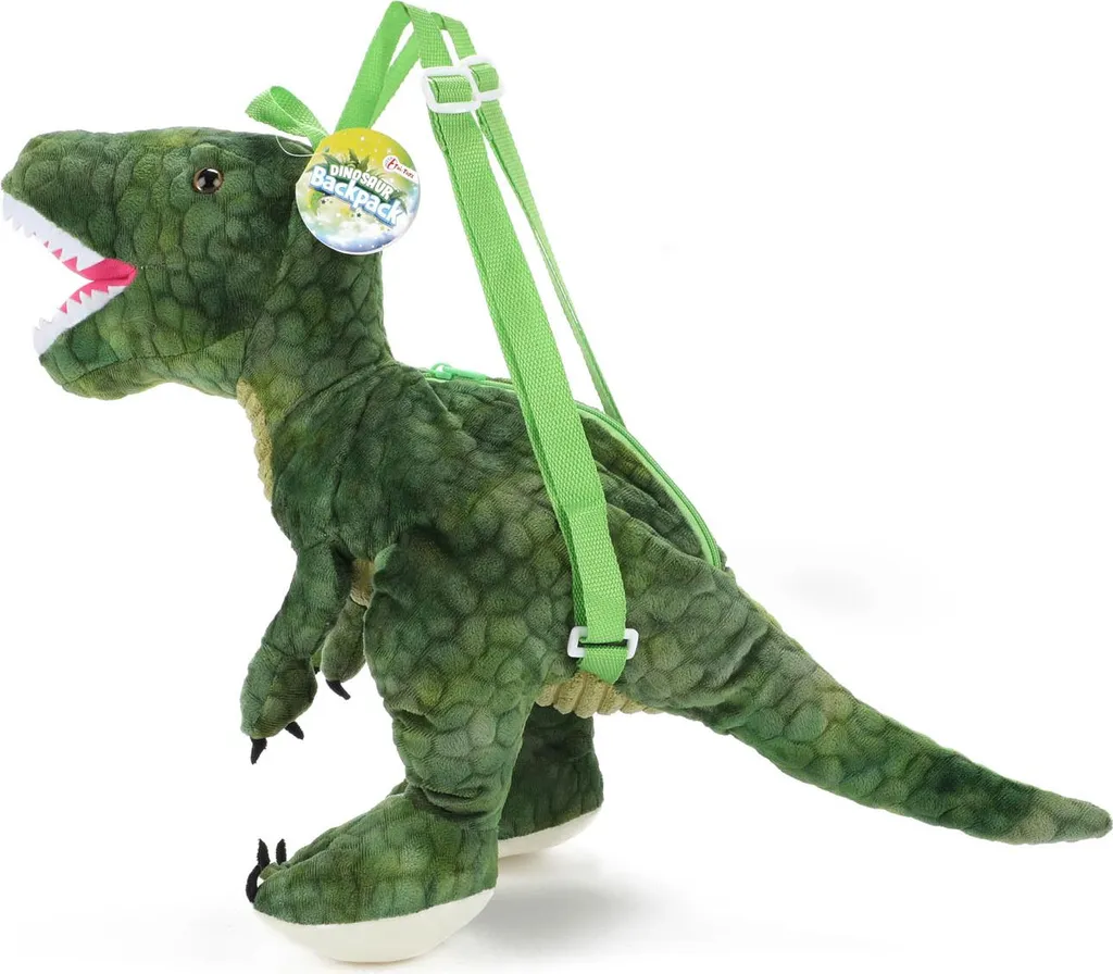 Toi-Toys Zaino T-REX 50 cm in Peluche - Zainetto Dinosauro Alta Qualità