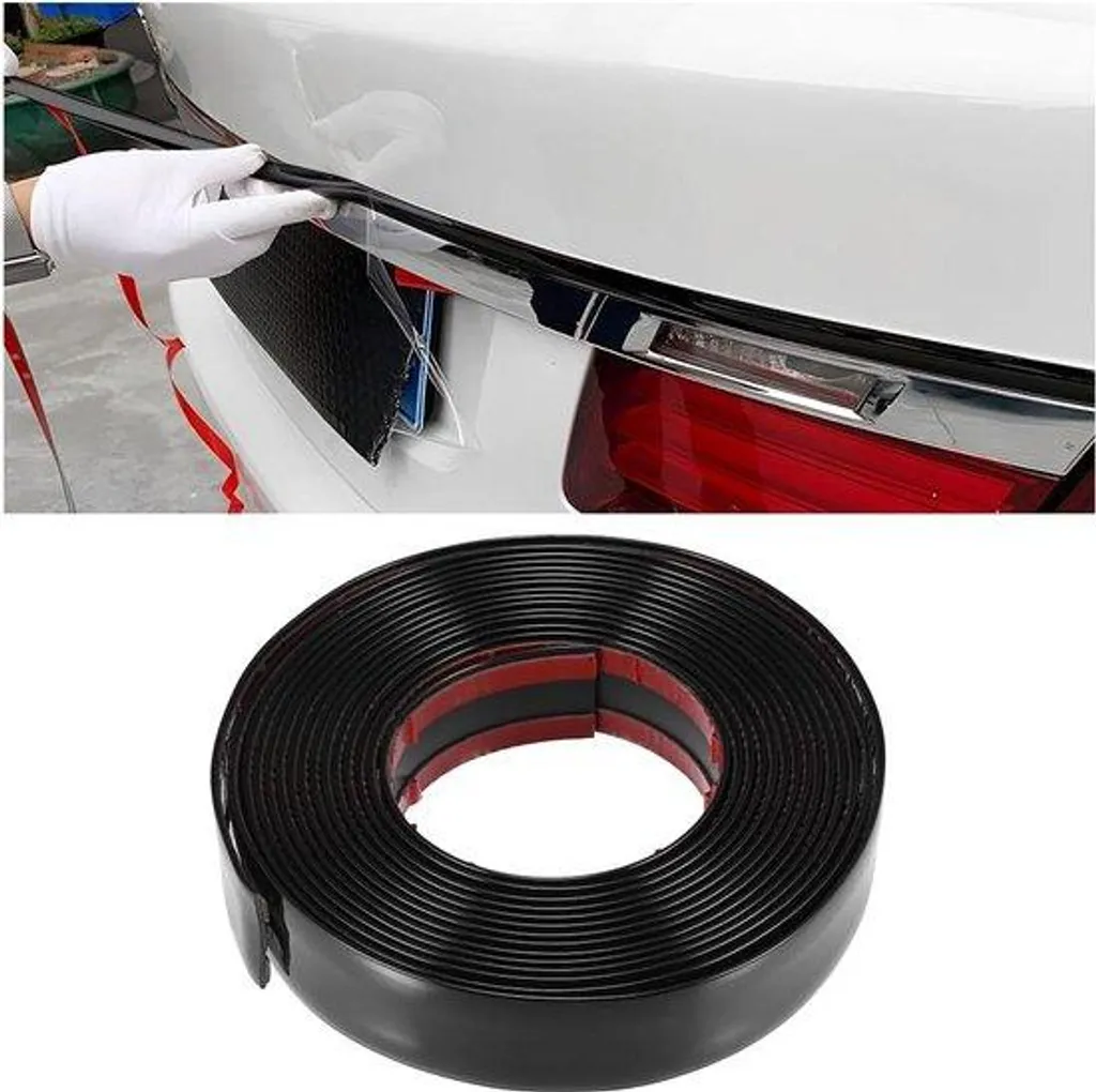 Ruban adhésif chromé noir pour voiture flexible et universel - 5m