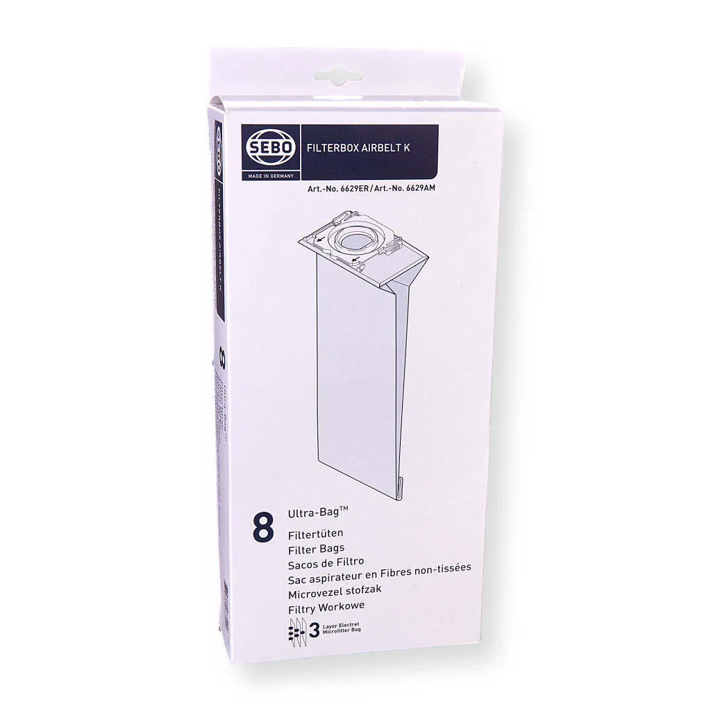 Offerta Sacchetti Sebo 9839081006 per Serie K - Kit 8 Pezzi Originali