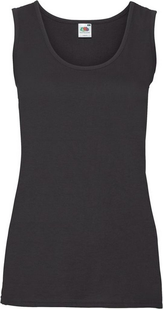 Fruit of the Loom - "Valueweight" Top für Damen FK2094 (XXL) (Schwarz)